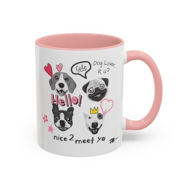 11oz Ceramic Mug with Fun Dog Lover Designs – Cute Cartoon Dogs - Image 2