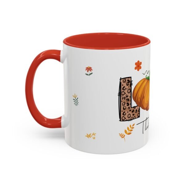 Love Thanksgiving Ceramic Mug -11oz Cozy Fall Vibes Coffee Cup - Image 3