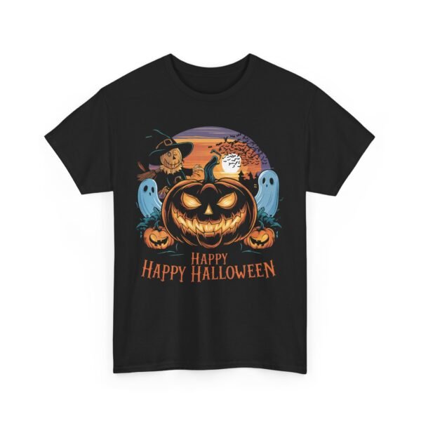 Happy Petrifying Pumpkin Halloween T-Shirt 100% Cotton Unisex