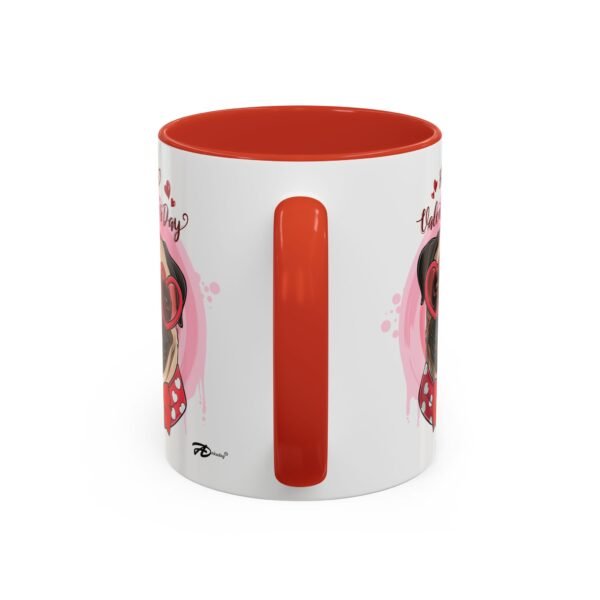 Pug Dog - Themed Valentine's Day Mug 11oz - Image 4