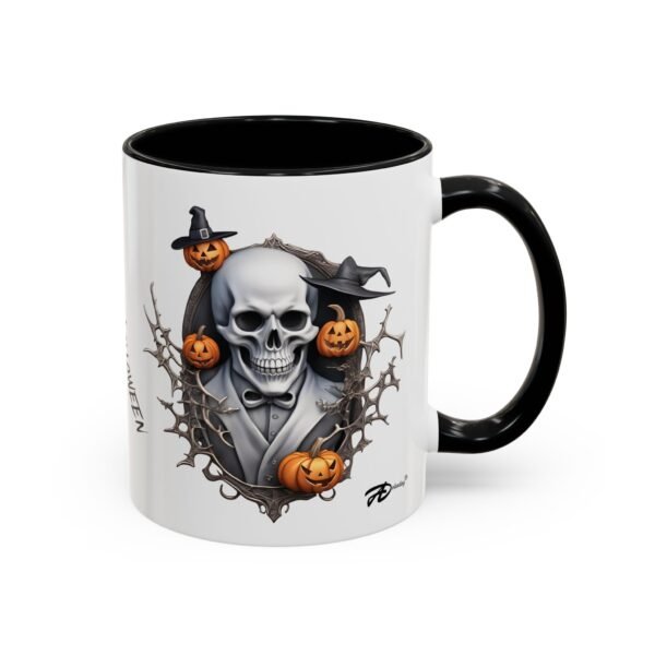 Spooky Halloween Coffee Mug - Glossy Finish, Ergonomic Handle, Ideal for Tea or Brew - Image 2