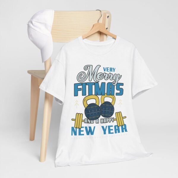 Very Merry Fitmas T-Shirt - Funny Christmas Gym Tee - Holiday Fitness Workout Shirt for Gym Lovers and Fitness Fans - Image 4