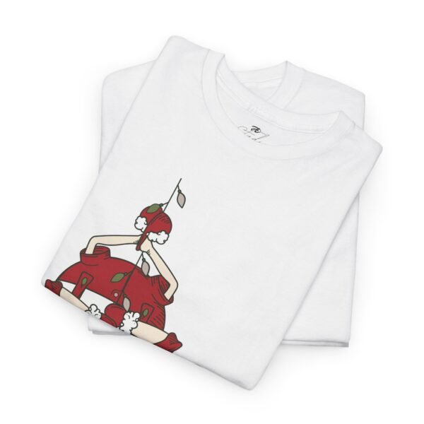 Santa and Elf Toy Workshop Christmas T-Shirt Funny Holiday Cartoon Tee Festive Santa Claus with Toys Shirt for Holiday Cheer - Image 2