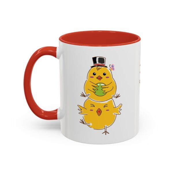 Easter Ceramic Mug – Cute Chick & Colorful Eggs Graphic for Spring Mornings - Image 3