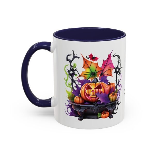 Pumpkin Patch Mug Halloween -11oz Glossy Accent Cup with Vibrant Color Contrast - Image 3