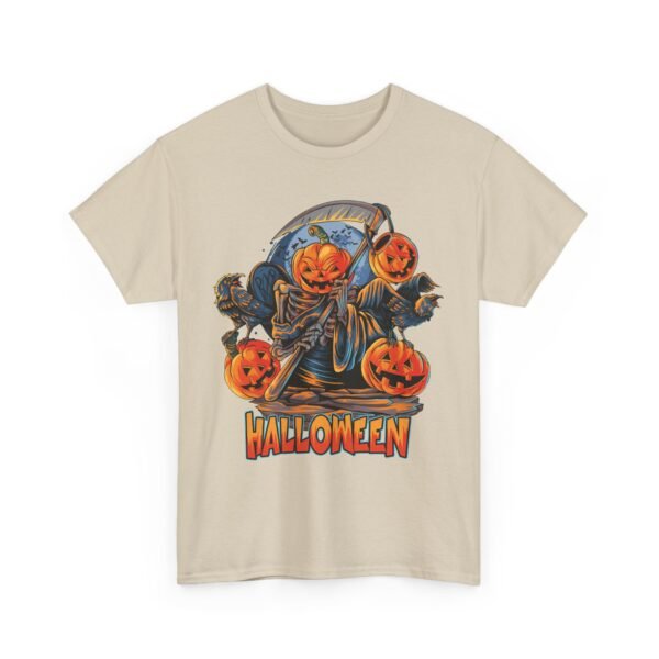 Eerie Pumpkin Halloween T-Shirt 100% Cotton Unisex