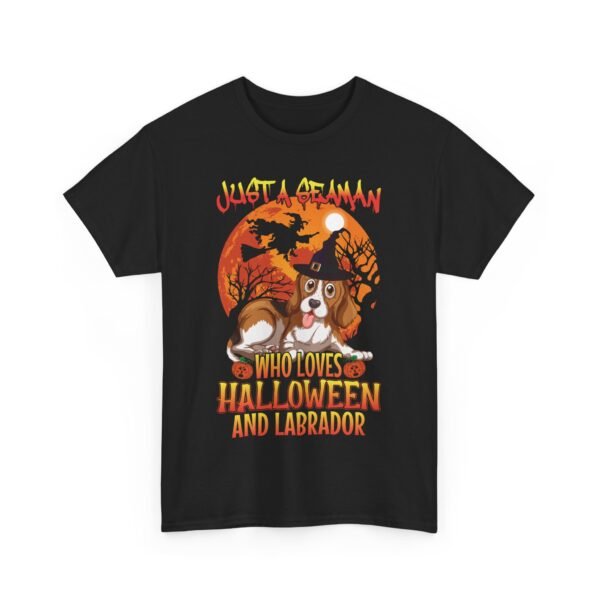 Who Loves Halloween and Labrador? T-Shirt 100% Cotton Unisex