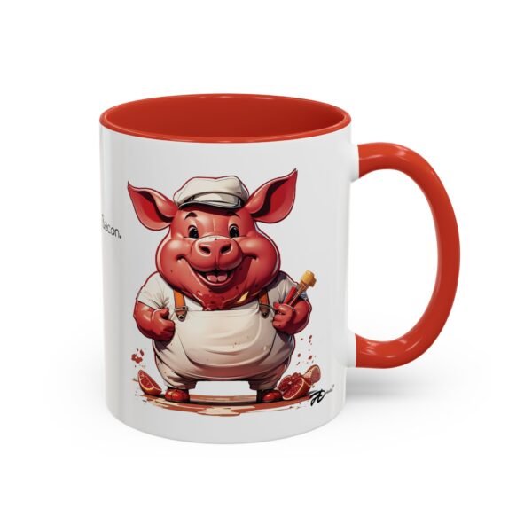 Powered by Bacon, Fueled by Flavor! Ceramic Mug Perfect for Cooking & Eating Enthusiasts - Image 2