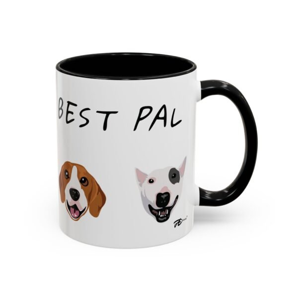 11oz Ceramic Mug with Cute Cartoon Dog Faces – Pug, Boston Terrier, Beagle, and Bull Terrier Designs for Dog Lovers - Image 2