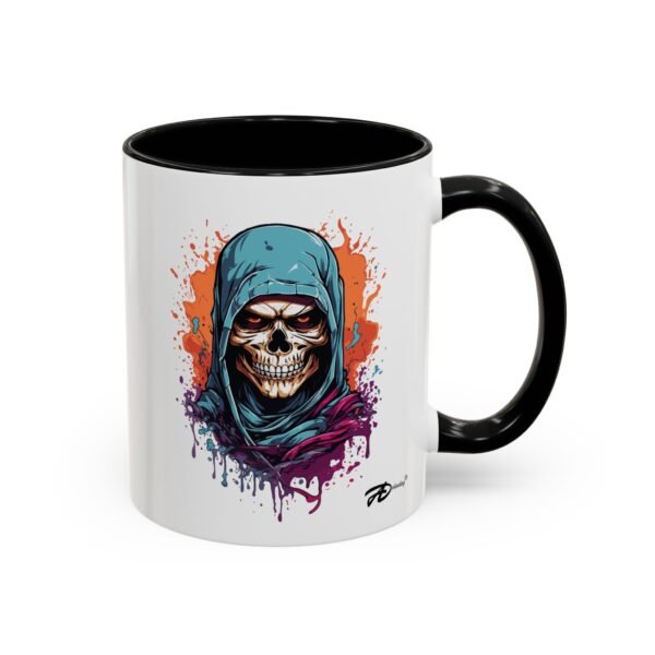 Halloween Evil Ninja Skull– 11oz Spooky Ceramic Mug, A Perfect Addition for Halloween Funs