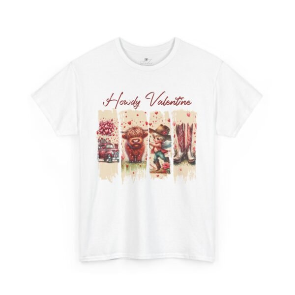 Valentine's Day T-Shirt – Howdy Valentine Western Cowboy Heart Design