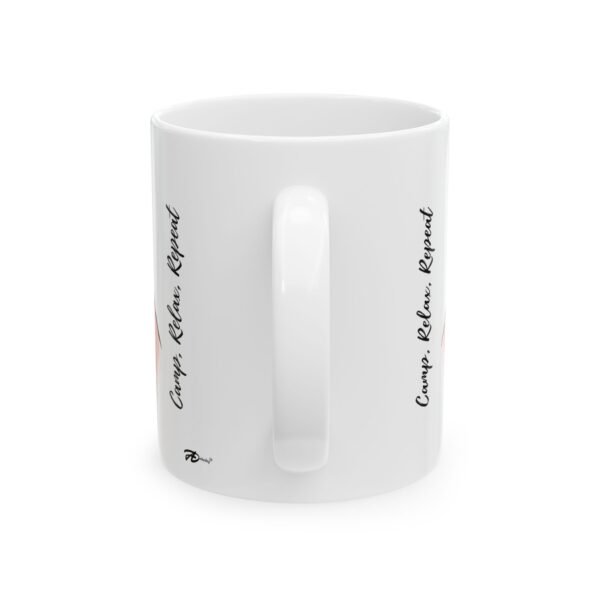 I Love Camping - 11oz White Ceramic Mug for Outdoor Adventures - Image 2