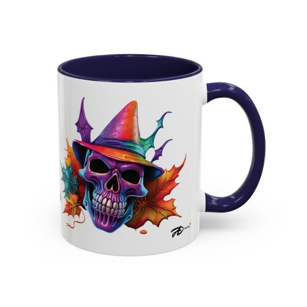 Haunted Halloween Ceramic Mug - 11oz Glossy Cup with Festive Graphic