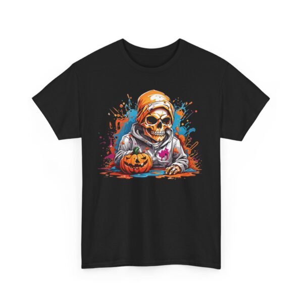 Shadowbone Specter Pumpkin Halloween T-Shirt 100% Cotton Unisex - Image 2