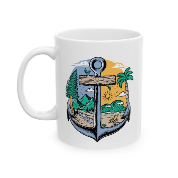 Find Joy in Every Step – 11oz Ceramic Hiking Mug for Nature Lovers - Image 3