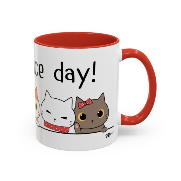 Cute Kitty Have a Nice Day – Unique 11oz Ceramic Mug with Animal Graphic Design - Image 2