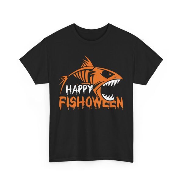 Happy Fishoween Halloween T-Shirt 100% Cotton Unisex - Spooky Classic Tee