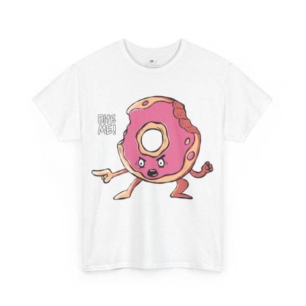 Bite Me! Funny Donut  Lovers T-Shirt – Unisex Cotton Tee for Cooking and Eating Fans