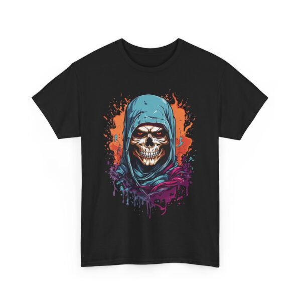 Evil Ninja Skull Halloween T-Shirt 100% Cotton Unisex - Image 2