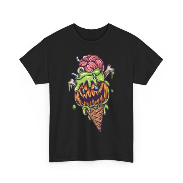 Pumpkin Ice Cream Halloween T-Shirt 100% Cotton Unisex - Image 2