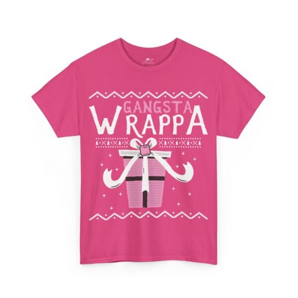 Funny "Gangsta Wrappa" Christmas Cotton T-Shirt