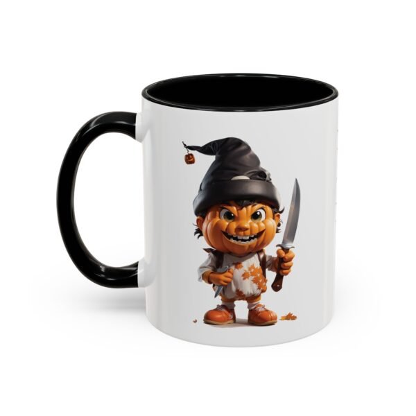 Creepy Halloween Pumpkins – An Essential for Halloween Enthusiasts 11oz Spooky Ceramic Mug - Image 3