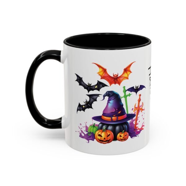 Halloween Ceramic Mug -11oz Glossy Accent Cup with Vibrant Color Contrast