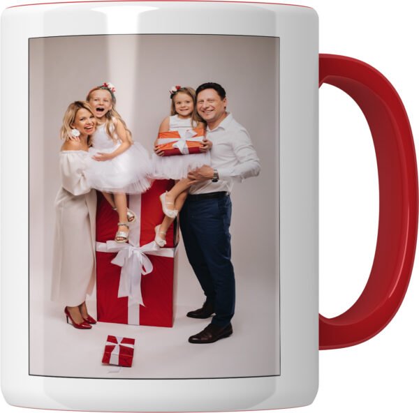 Personalized Christmas Mug 11oz – Add Your Festive Photo & Custom Text | Create a Unique Holiday Keepsake for Loved Ones! - Image 4