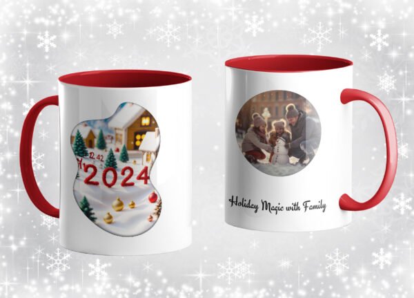 Personalized Christmas Mug 11oz – Add Your Festive Photo & Custom Text | Create a Unique Holiday Keepsake for Loved Ones! - Image 5