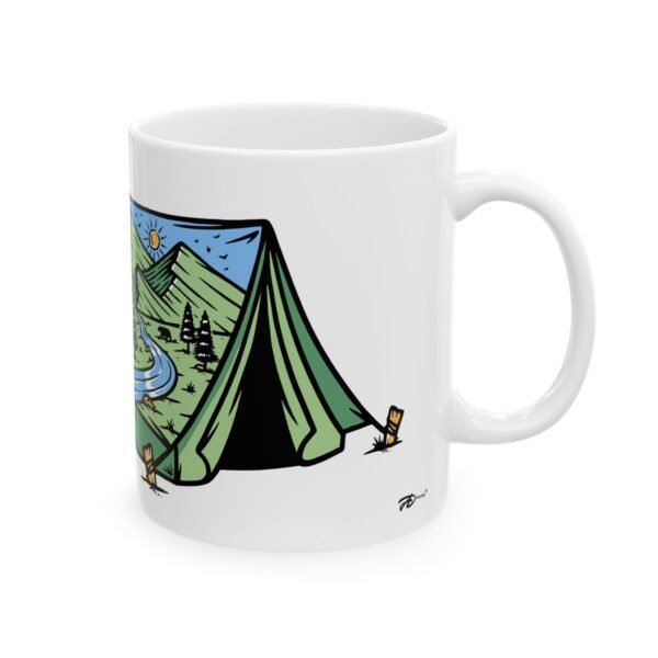 Camp, Relax, Repeat - Nature’s Calling – 11 oz Camping Mug for Outdoor Lovers - Image 4