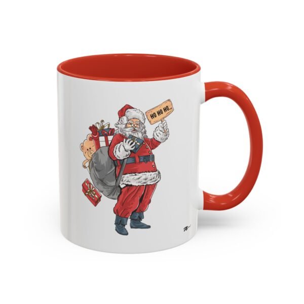 Festive 11oz Ceramic Mug with Jolly Santa & 'Christmas Wishes' – Perfect for Holiday Cheer