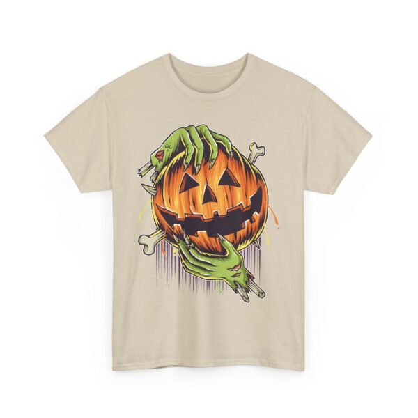 Pumpkin Zombie Hands Halloween T-Shirt 100% Cotton Unisex