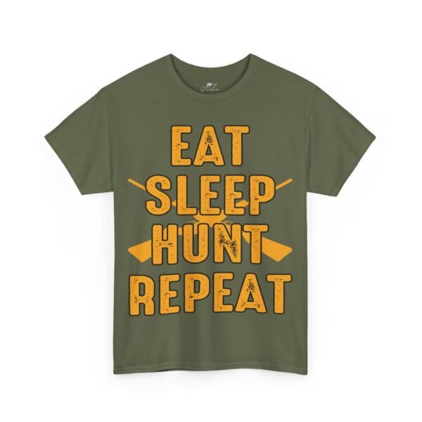 Eat Sleep Hunt Repeat - Premium Cotton T-Shirt for Adventure Seekers