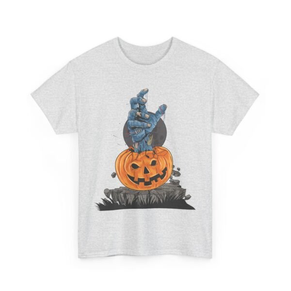 Scary Hand Pumpkin Halloween  T-Shirt 100% Cotton Unisex