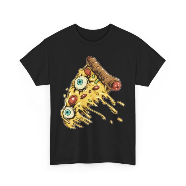 Horrible Eyeball Pizza Halloween T-Shirt 100% Cotton Unisex