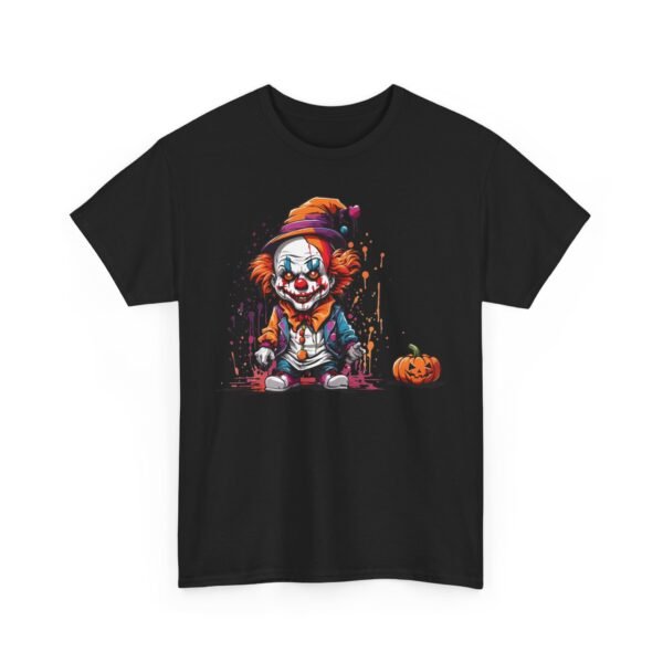 Bone-Chilling Bozo Pumpkin Halloween T-Shirt 100% Cotton Unisex - Image 2