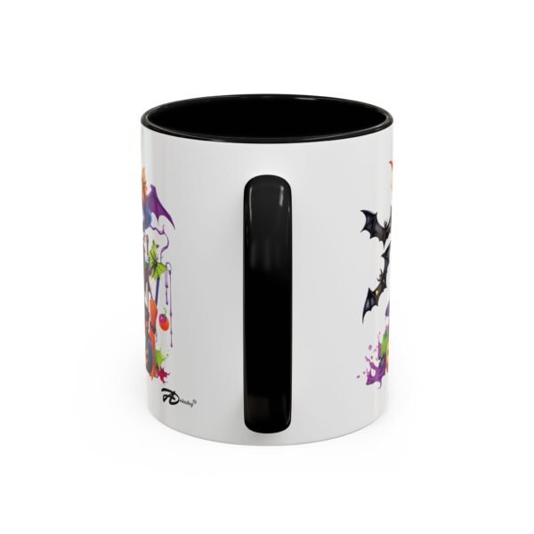 Halloween Ceramic Mug -11oz Glossy Accent Cup with Vibrant Color Contrast - Image 4