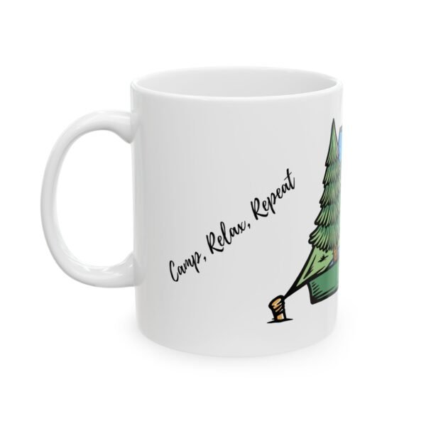 Camp, Relax, Repeat - Nature’s Calling – 11 oz Camping Mug for Outdoor Lovers - Image 3