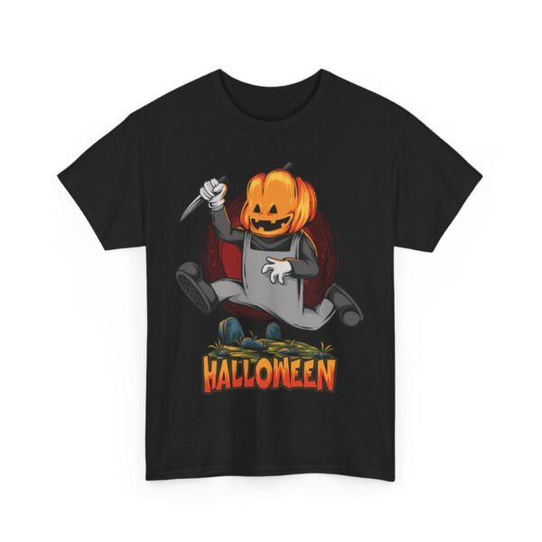 Gruesome Pumpkin Halloween T-Shirt 100% Cotton Unisex - Image 2