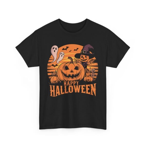 Grinning Pumpkin Halloween T-Shirt 100% Cotton Unisex