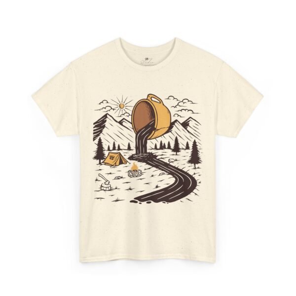 Coffee River and Camping – Nature's Escape – Classic Camping Graphic Tee