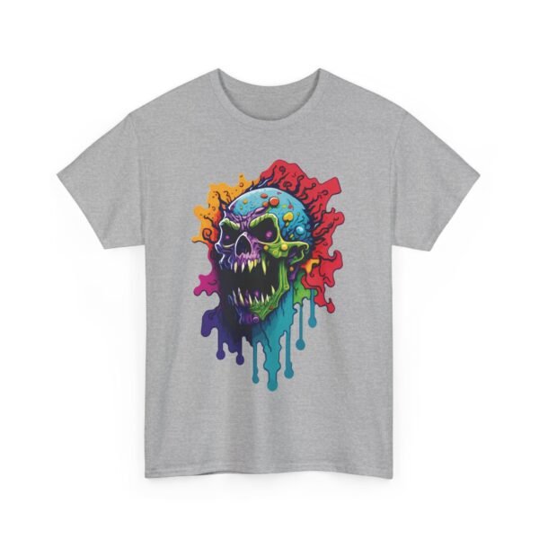 Zombie Cartoon Splash Halloween T-Shirt 100% Cotton Unisex - Image 4