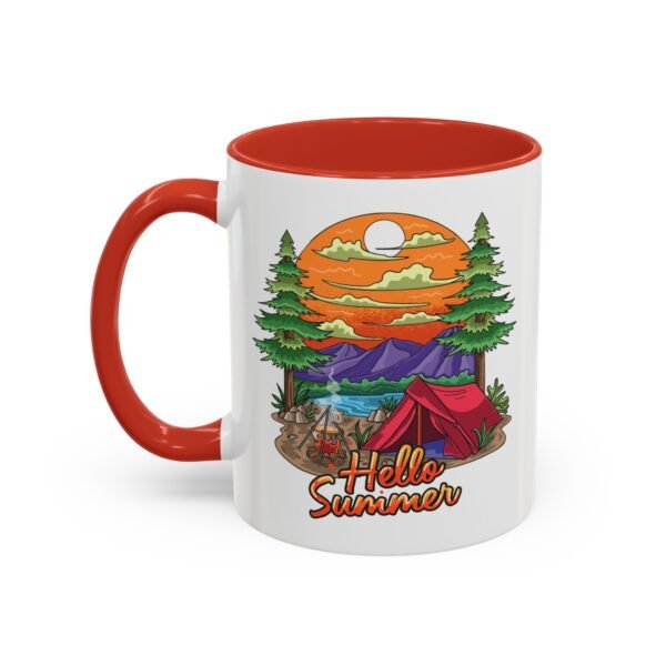 Nature and Coffee -11oz Ceramic Mug for Hiking and Camping Enthusiasts - Image 3