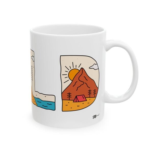 Explore the Outdoors – 11oz Ceramic Camping Mug for Nature Lovers - Image 4