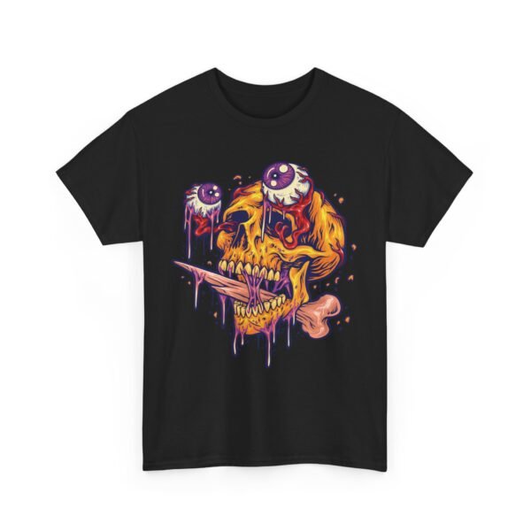 Halloween Scary Graffiti Skull T-Shirt 100% Cotton Unisex - Spooky Classic Tee