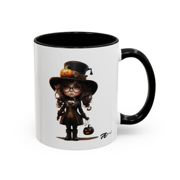 Pumpkin Steampunk Style Halloween Mug – 11oz Ceramic with Spooky Design