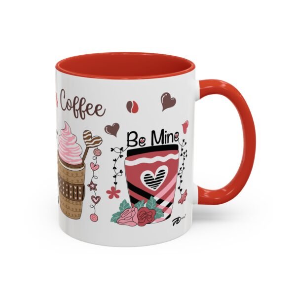 Valentines Coffee -Themed Valentine's Day Mug 11oz – Celebrate Love Over Coffee - Image 2