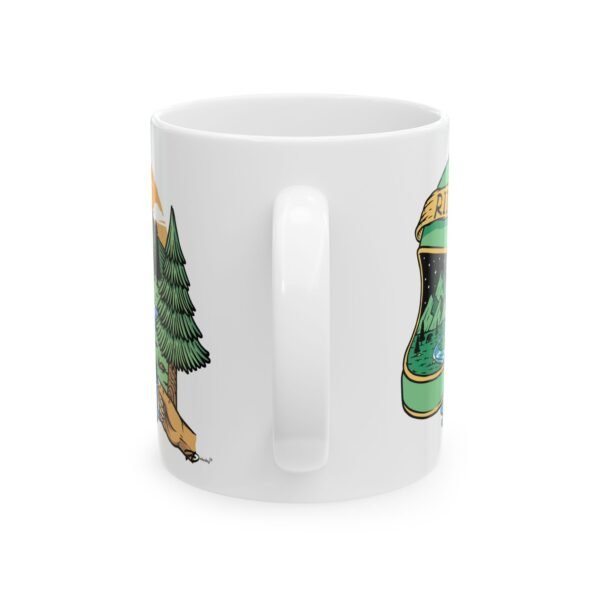 Wilderness Adventures – 11oz White Ceramic Mug for the Camping Lovers - Image 2