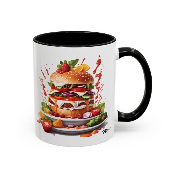 Fuel Your Burger Passion with Every Bite! - Ceramic Mug Perfect for Cooking & Eating Enthusiasts - Image 2