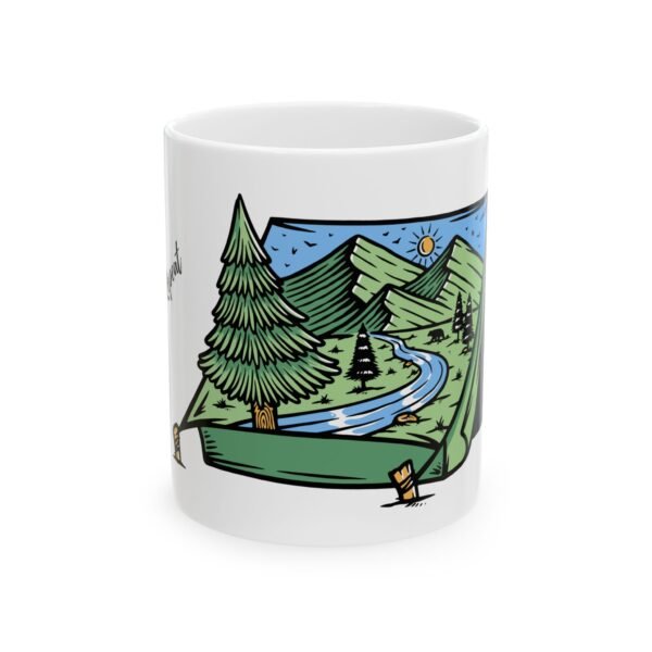 Camp, Relax, Repeat - Nature’s Calling – 11 oz Camping Mug for Outdoor Lovers